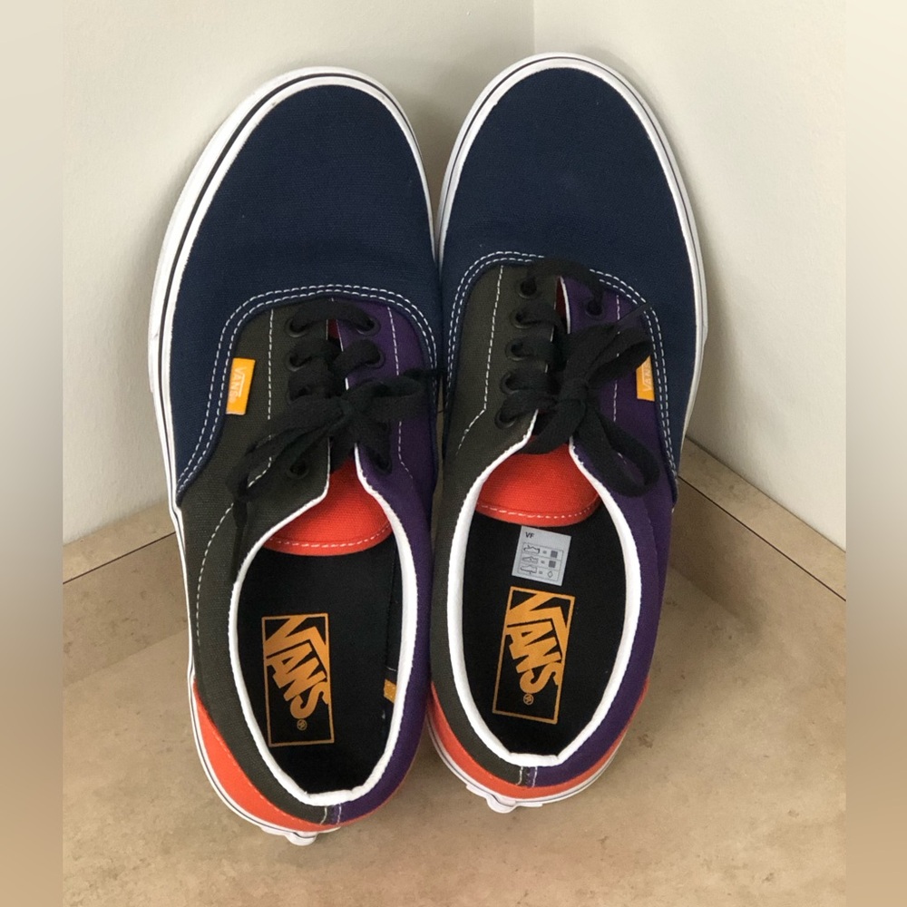 Vans Era Sneakers Indigo, Violet & Orange (Blue/Purple/Orange) - Unisex Mens 9
